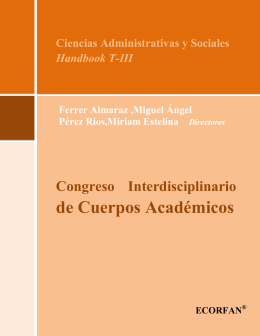 Ciencias Administrativas y Sociales Handbook T-III