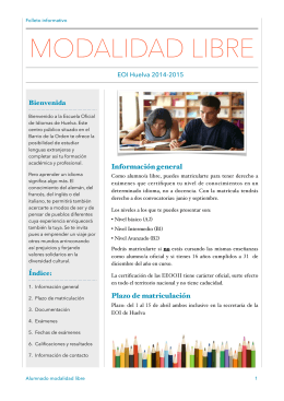 MODALIDAD LIBRE