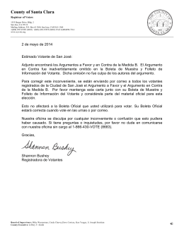 Argumentos de la Medida B