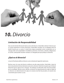 10. Divorcio - North Penn Legal Services
