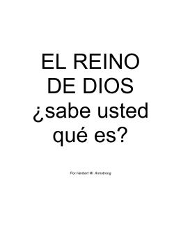 Por Herbert W. Armstrong