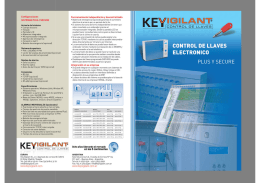 Folleto sistema de control de llaves electronico