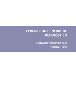 Folleto EGD 2009 - Evaluación educativa