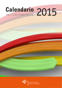 Calendario del contribuyente 2015