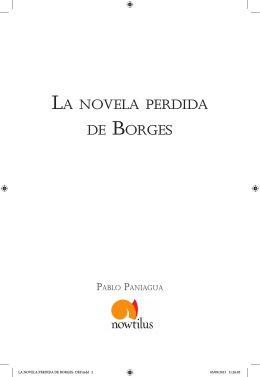 LA NOVELA PERDIDA DE BORGES- DEF.indd