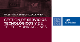 gestión de servicios tecnológicos y de telecomunicaciones