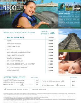 descargar pdf - Palace Resorts Website