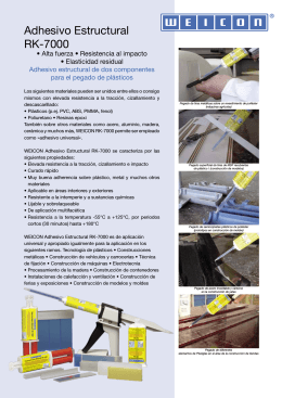 Adhesivo Estructural RK-7000 PDF Folleto, 0.3 MB