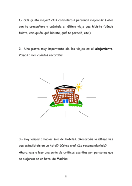 Materiales para la actividad