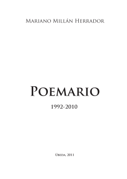 Poemario 1992-2010 - Asociación Cultural Ubetense "Alfredo