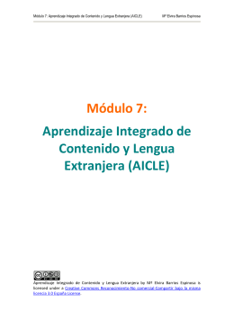 Aprendizaje Integrado de Contenido y Lengua Extranjera (AICLE)