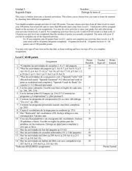 Assignment Sheet for U3E2
