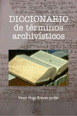 Diccionario de términos archivísticos