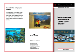 MUSEO DEL MAR UNIVESRIDAD JORGE TADEO LOZANO