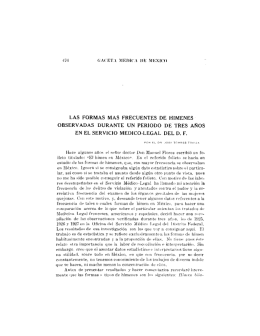 las formas mas frecuentes de himenes observadas durante un