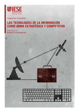 LAS TECNOLOGíAS DE LA INFORMACIóN COMO ARMA