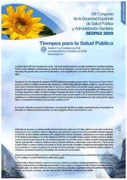SESPAS 2009 - Avalia-t
