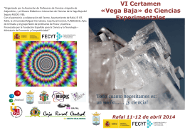 VI Certamen «Vega Baja» de Ciencias Experimentales