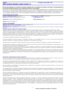 BBVA BONOS ESPAÑA LARGO PLAZO, FI