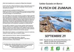 FOLLETO Salida Flysch Zumaia 29 SEP 2013