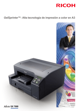 GelSprinter™: Alta tecnología de impresión a color en A3
