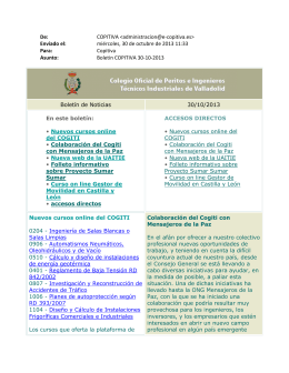 COPITIVA: Boletín de Noticias - Colegio Oficial de Ingenieros