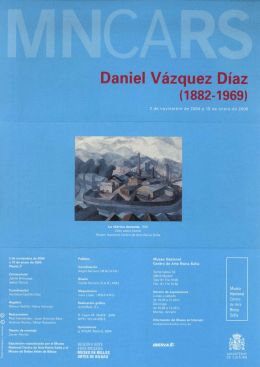 Folleto de Daniel Vázquez Díaz, 1882-1969