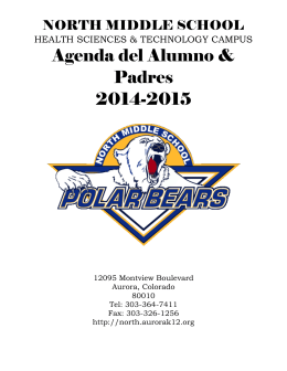 Agenda del Alumno & Padres 2014-2015