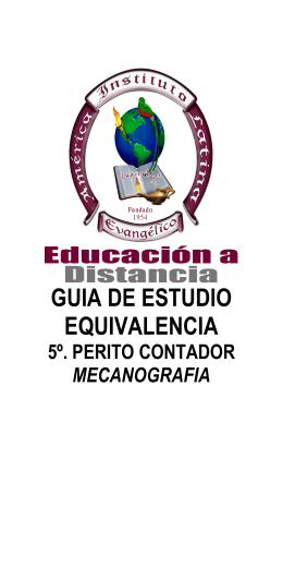 Mecanografía - Instituto Evangélico América Latina
