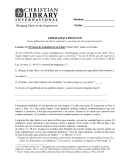Spanish Leccion 12 - Christian Library International