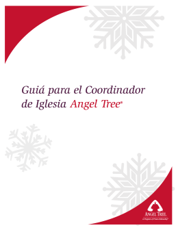 Guiá para el Coordinador de Iglesia Angel Tree®
