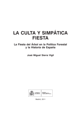 LA CULTA Y SIMPÁTICA FIESTA - Ministerio de Agricultura