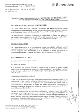 Schroder Investment Management Limited Sucursal en España