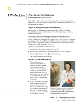 Pruebas urodinámicas - UWMC Health On-Line