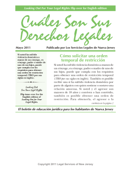 español - Legal Services of New Jersey
