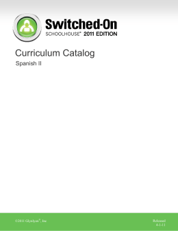 Curriculum Catalog - Switched