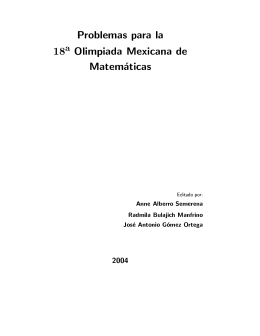 Problemas olimpiada mexicana de matemática 2