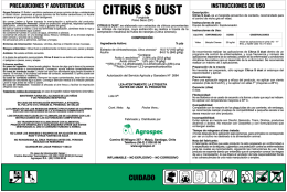 Citrus S dust - Servicio Agrícola y Ganadero