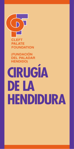 Cirugía de la hendidura - Cleft Palate Foundation