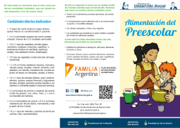 Alimentación del preescolar (folleto)