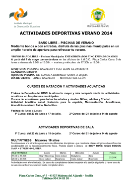 INFO FOLLETO VERANO 2014 - Ayuntamiento de Mairena del