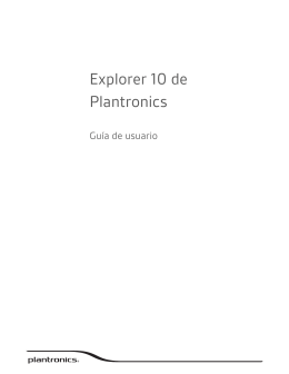 Explorer 10 de Plantronics