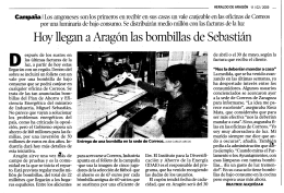 Hoy llegan a Aragón las bombillas de Sebastián