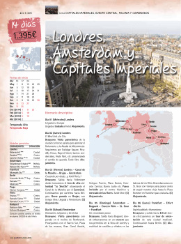 Londres, Ámsterdam y Capitales Imperiales