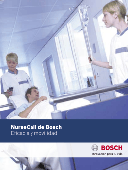 NurseCall de Bosch Eficacia y movilidad