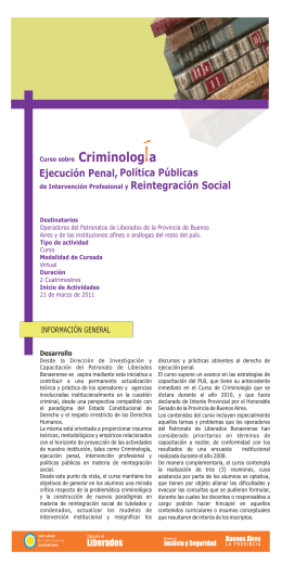 FOLLETO criminologia web - Patronato de Liberados Bonaerense