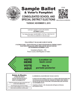 Voter Information Guide Group: 004