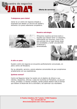 Oferta de servicios