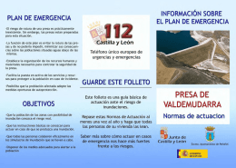PLAN DE EMERGENCIA - Ayuntamiento de Peñafiel