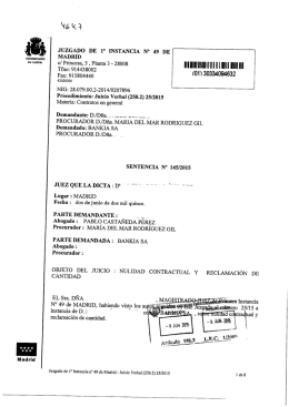 sentencia del juzgado de primera instancia 49 de madrid